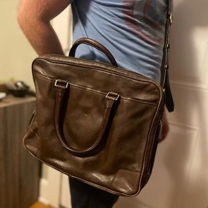 Coach Leather Briefcase / Laptop Bag